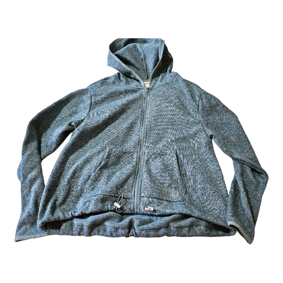 Victoria's Secret teal fleece hoodie Medium - Picture 7 of 9